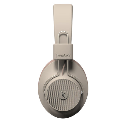 Kreafunk Abeat Qi Bluetooth Headphones W/ Anc - Ivory Sand - Image 5