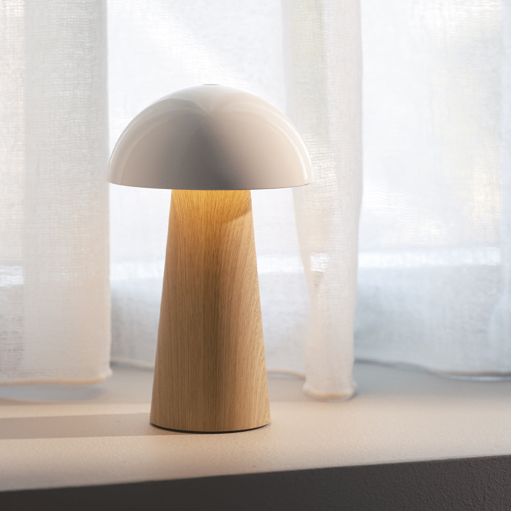 Kreafunk Bello Lamp, Portable And Rechargeable - Light Wood - Image 2