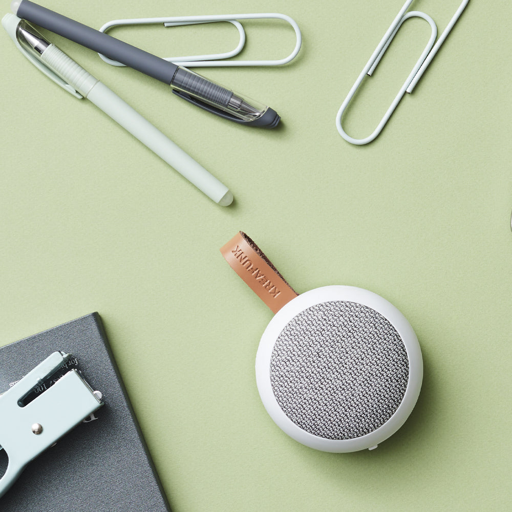 Kreafunk Ago 2 Fabric Bluetooth Speaker - White - Image 2