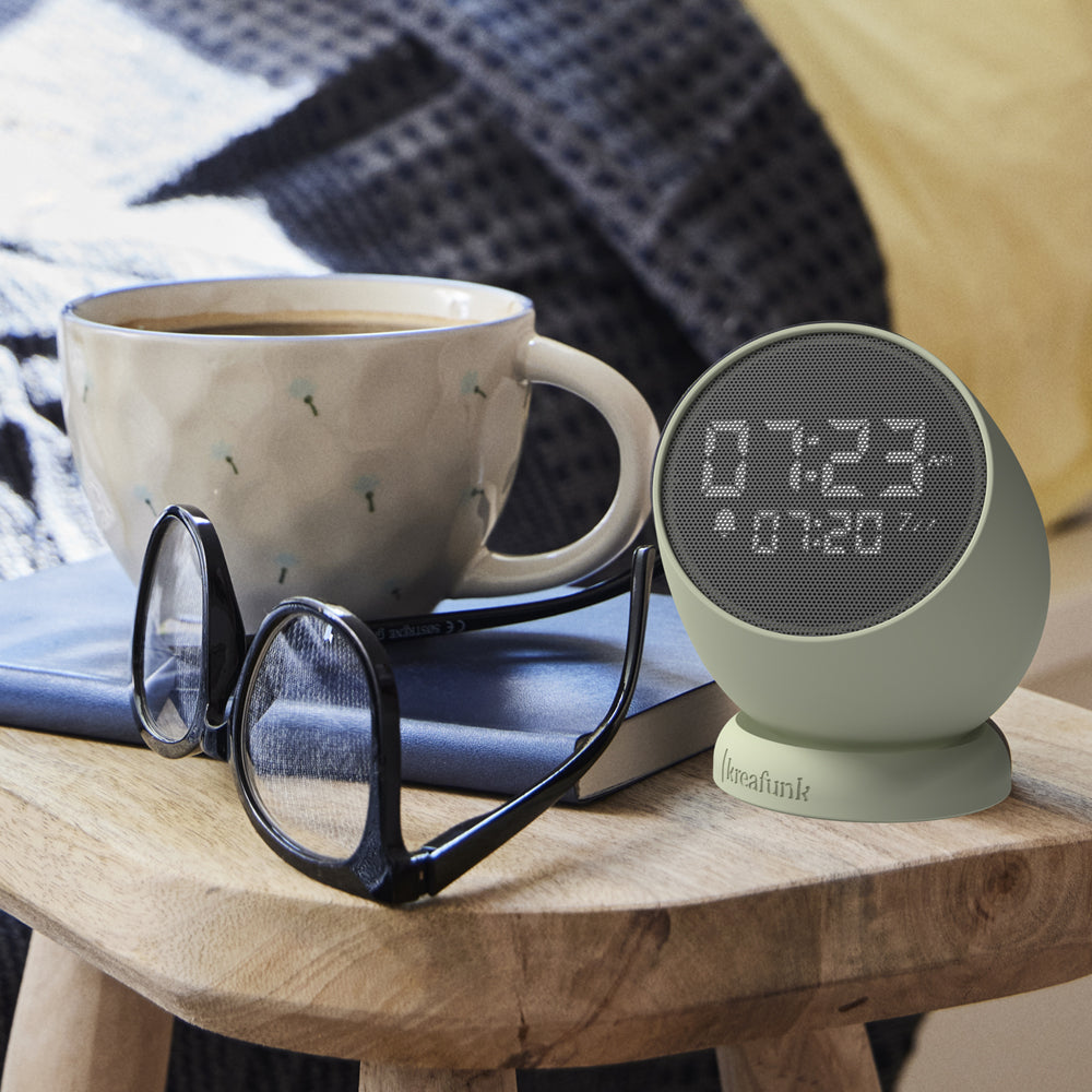 Kreafunk Bell Alarm Clock - Dusty Olive - Image 2