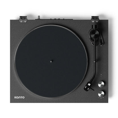 Kanto OBI3 Turntable with Bluetooth 5.3, Preamp, and Pitch Control - Matte Black - Image 4