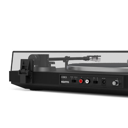 Kanto OBI3 Turntable with Bluetooth 5.3, Preamp, and Pitch Control - Matte Black - Image 6