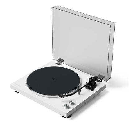 Kanto OBI3 Turntable with Bluetooth 5.3, Preamp, and Pitch Control - Matte White - Image 4