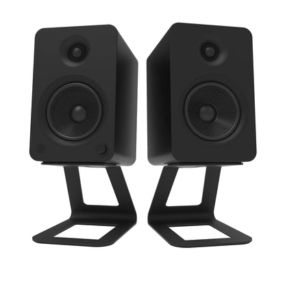 Kanto SE6 Elevated Desktop Speaker Stands for Large Speakers - Pair, Black - Image 2