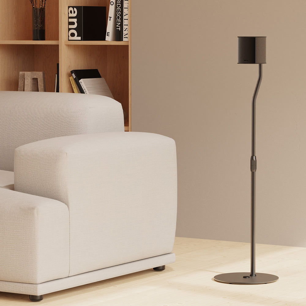 Kanto SLH Universal Height Adjustable Speaker Stands for Satellites up to 4.1 kg - Black, Pair - Image 2