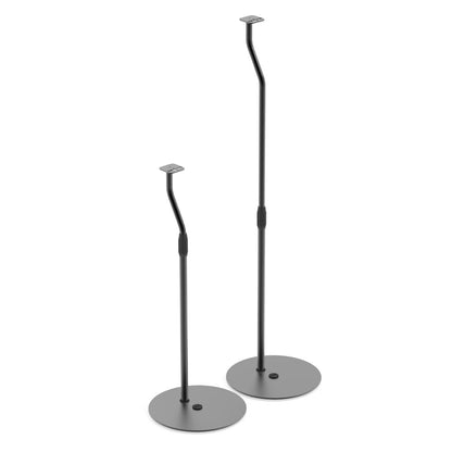 Kanto SLH Universal Height Adjustable Speaker Stands for Satellites up to 4.1 kg - Black, Pair - Image 3