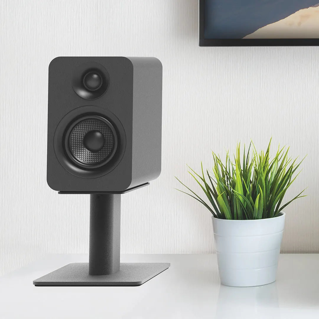 Kanto SP6HD 6" Tall Universal Desktop Speaker Stand - Pair, Black - Image 2
