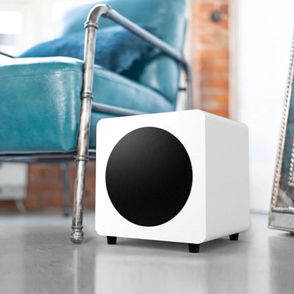 Kanto SUB8 300W 8" Sealed Powered Subwoofer, Matte White - Image 5