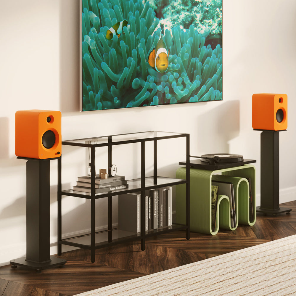 Kanto SX30 30" Tall Fillable Speaker Stands with Isolation Feet - Pair, Black - Image 5