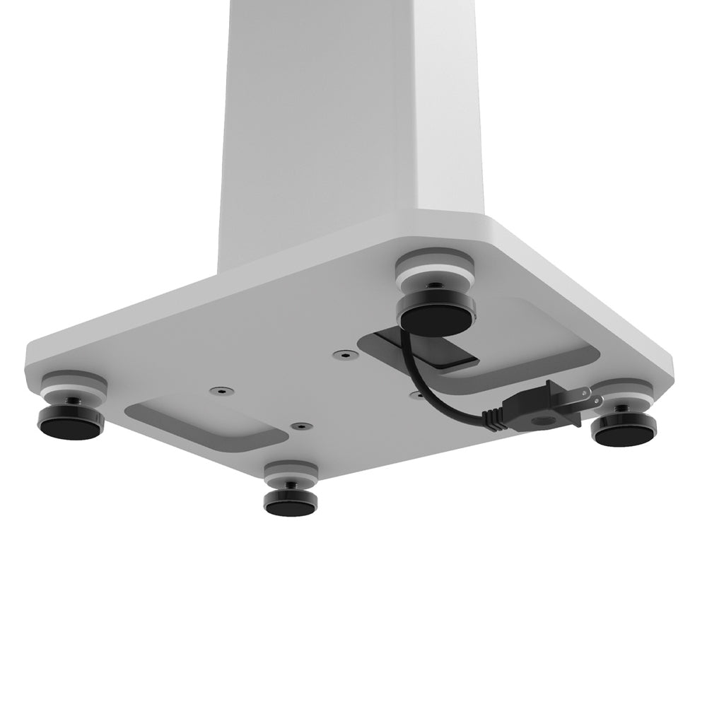 Kanto SX30W 30" Tall Fillable Speaker Stands with Isolation Feet - Pair, White - Image 3