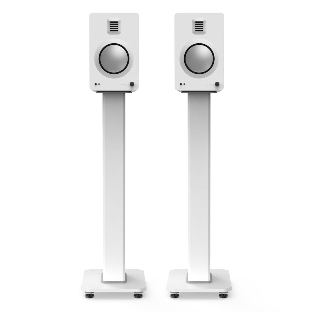 Kanto SX30W 30" Tall Fillable Speaker Stands with Isolation Feet - Pair, White - Image 4