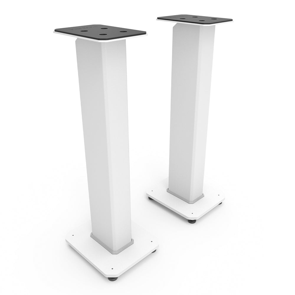 Kanto SX30W 30" Tall Fillable Speaker Stands with Isolation Feet - Pair, White - Image 6
