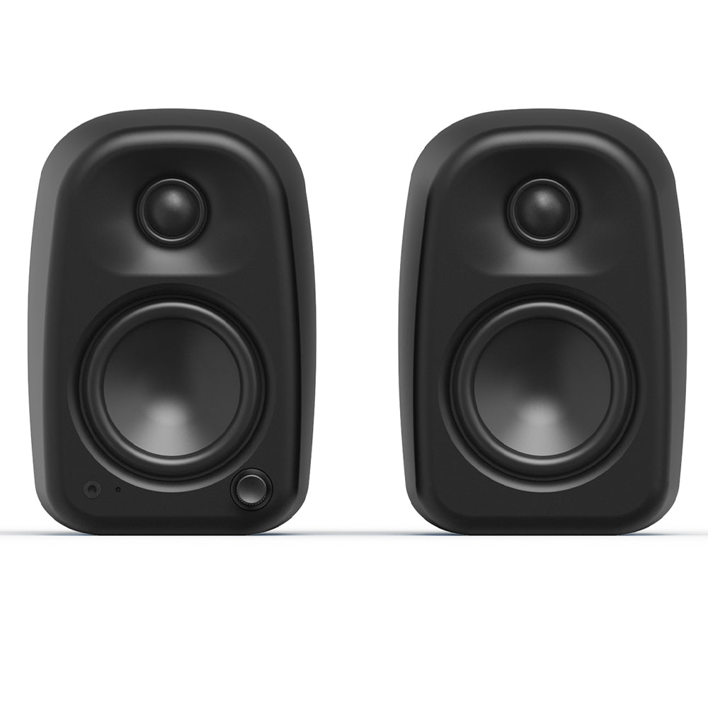 Kanto UKI 100W Desktop Speakers with Bluetooth, USB-C, Headphone out, Onyx (Matte Black), Pair - Image 3