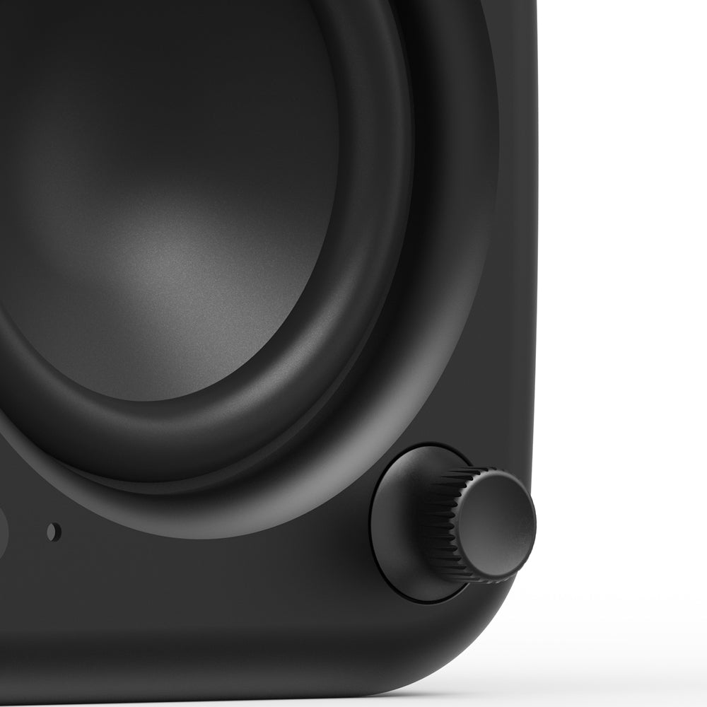 Kanto UKI 100W Desktop Speakers with Bluetooth, USB-C, Headphone out, Onyx (Matte Black), Pair - Image 5