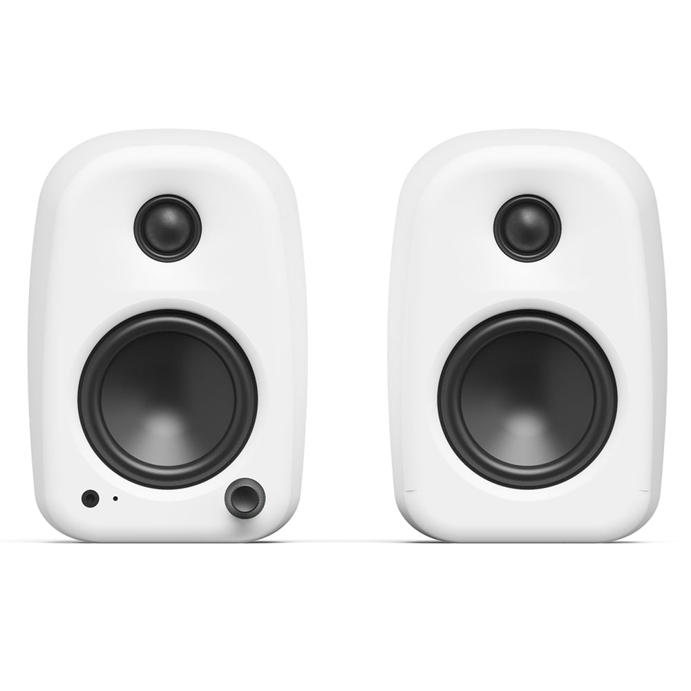 Kanto UKI 100W Desktop Speakers with Bluetooth, USB-C, Headphone out, Chalk (Matte White), Pair - Image 3