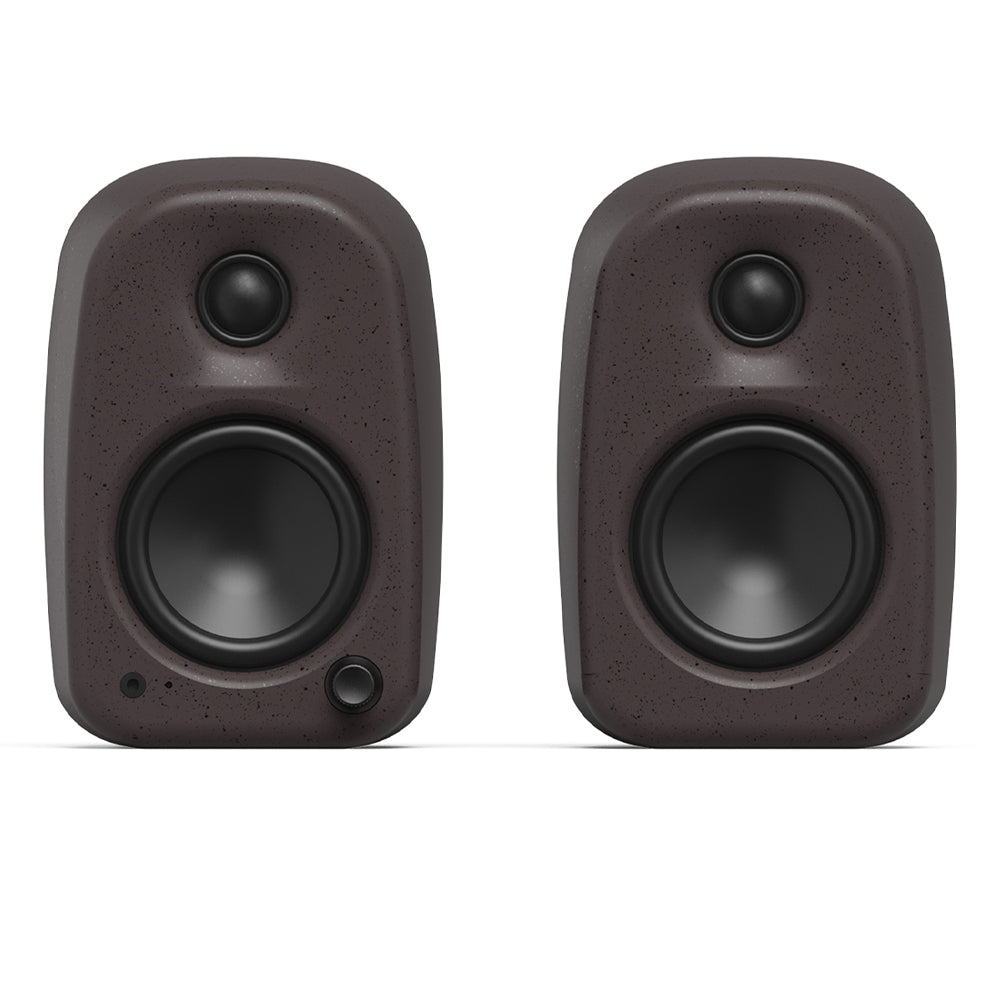 Kanto UKI 100W Desktop Speakers with Bluetooth, USB-C, Headphone out, Pumice (Speckled Brown), Pair - Image 3