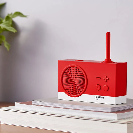 Lexon Thykho 3 Fm Radio & Bluetooth Speaker PANTONE -2035 Red - Image 2