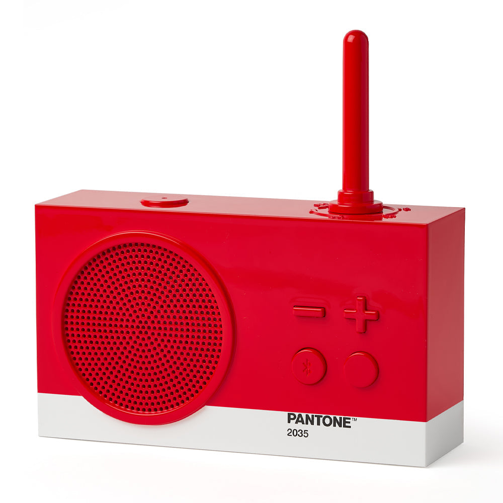 Lexon Thykho 3 Fm Radio & Bluetooth Speaker PANTONE -2035 Red - Image 3