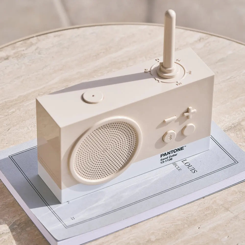 Lexon Thykho 3 Fm Radio & Bluetooth Speaker PANTONE - Sand - Image 4