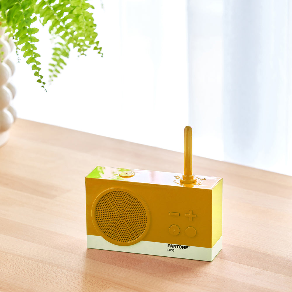 Lexon Thykho 3 Fm Radio & Bluetooth Speaker PANTONE -Yellow - Image 4