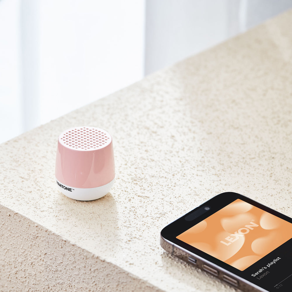 Lexon Mino+ Mini Bluetooth Speaker PANTONE - Rose Pink - Image 4