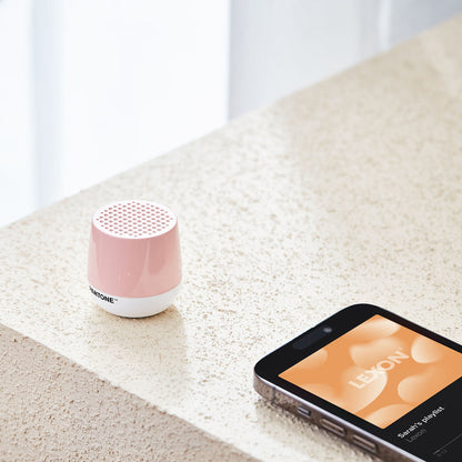 Lexon Mino+ Mini Bluetooth Speaker PANTONE - Rose Pink - Image 4
