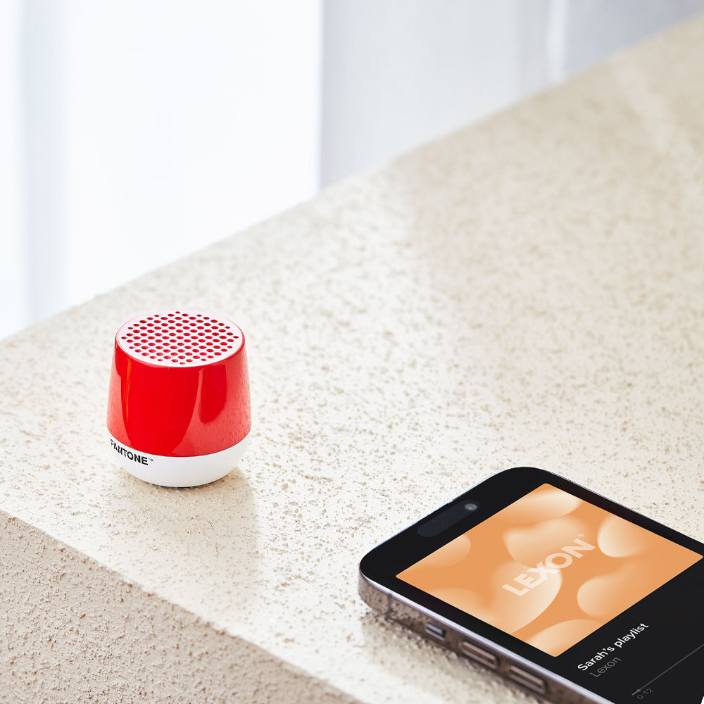 Lexon Mino+ Mini Bluetooth Speaker PANTONE - 2035 Red - Image 4