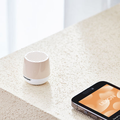 Lexon Mino+ Mini Bluetooth Speaker PANTONE - Sand - Image 3