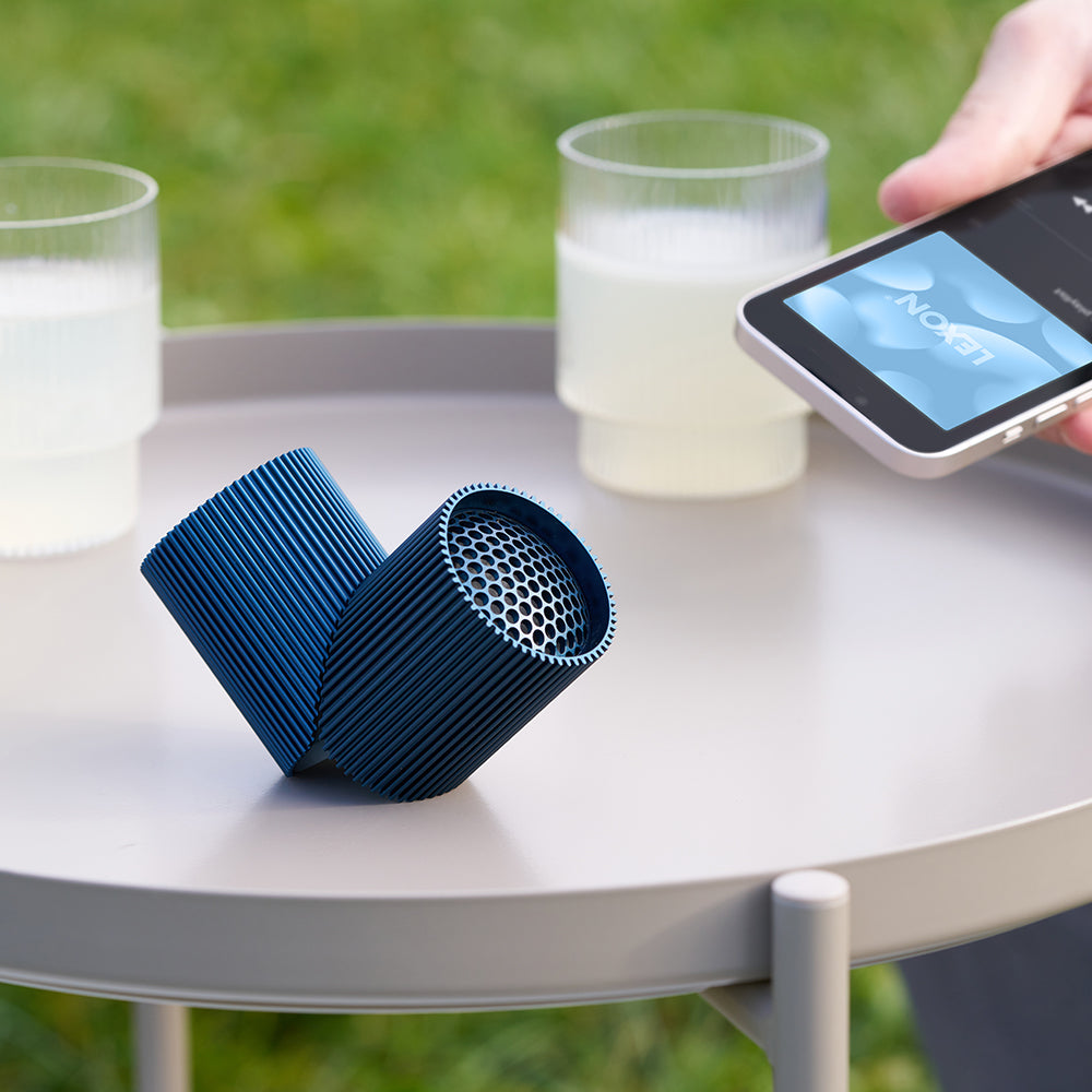 Lexon Ray Set Of Magnetic Bluetooth Speakers - Blue - Image 4