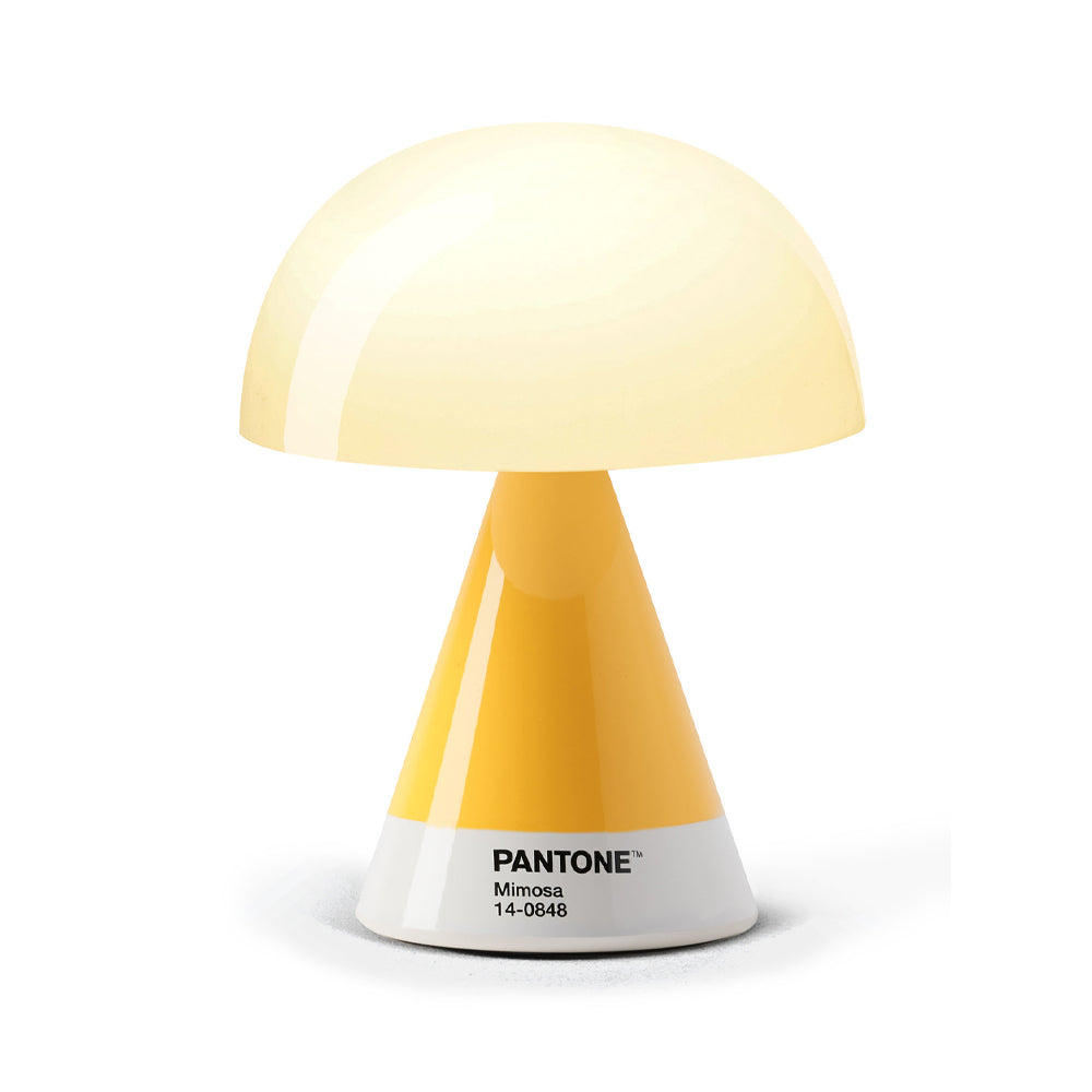 Lexon GIFT Set PANTONE - Includes Mino+ Mini Speaker, Flip Classic Clock, Mina M Lamp, Thykho 3  Speaker - Yellow - Image 4