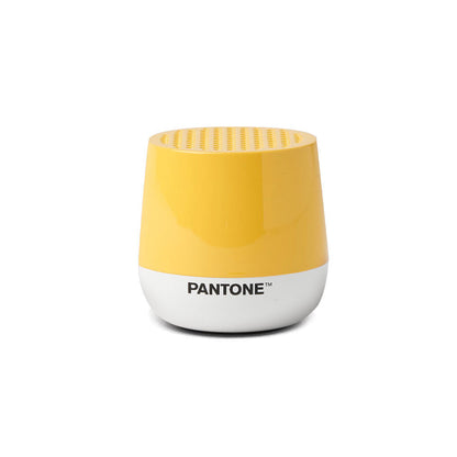 Lexon GIFT Set PANTONE - Includes Mino+ Mini Speaker, Flip Classic Clock, Mina M Lamp, Thykho 3  Speaker - Yellow - Image 6