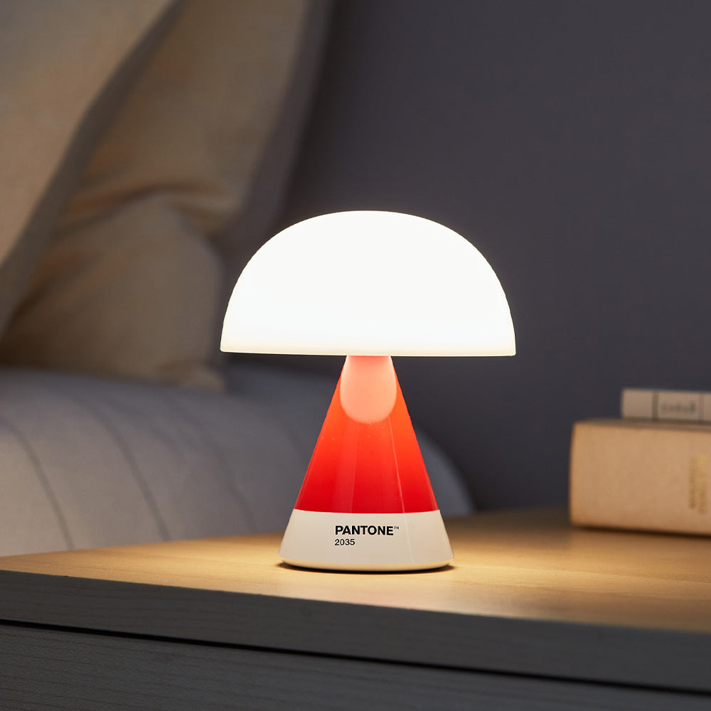 Lexon Mina M Medium Portable Led Lamp PANTONE -2035 Red - Image 2