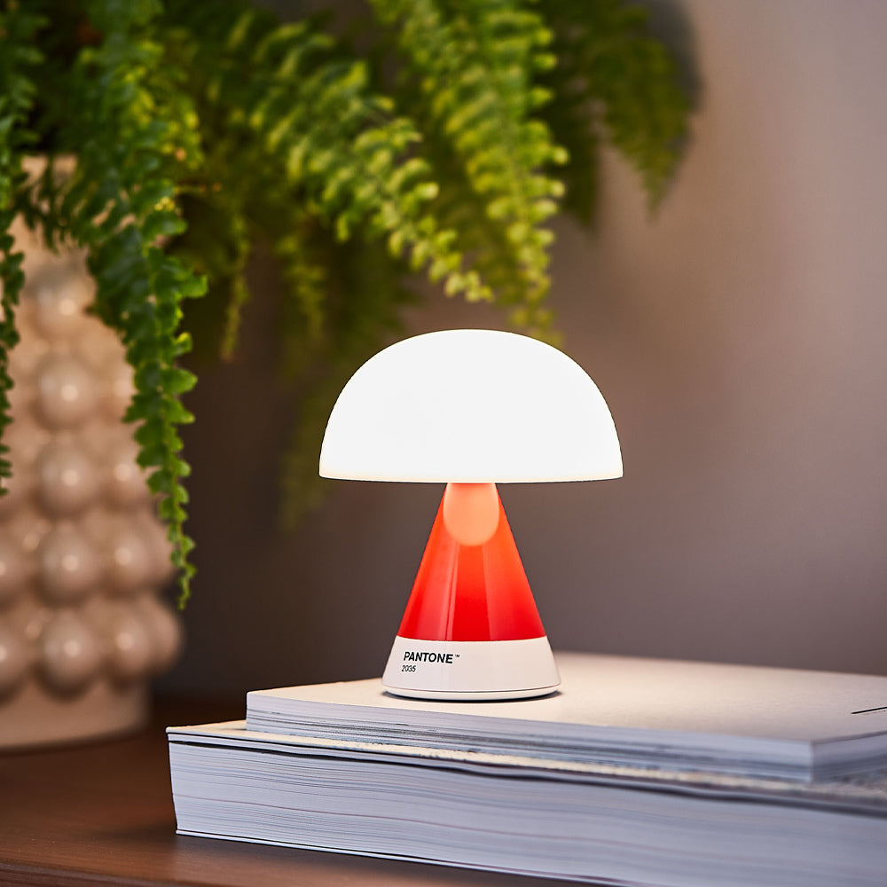 Lexon Mina M Medium Portable Led Lamp PANTONE -2035 Red - Image 4