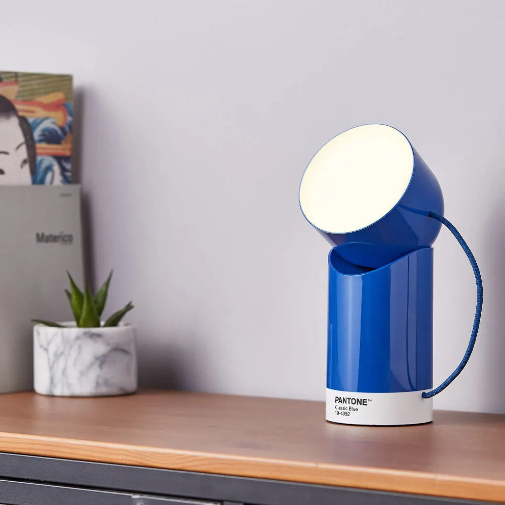 Lexon Orbe Portable Led Lamp With Moving Head PANTONE - Classic Blue - Image 4