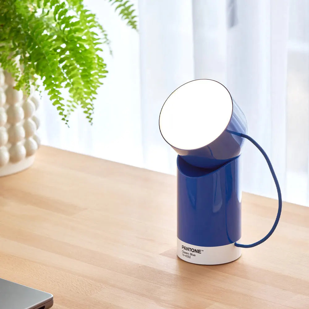 Lexon Orbe Portable Led Lamp With Moving Head PANTONE - Classic Blue - Image 6