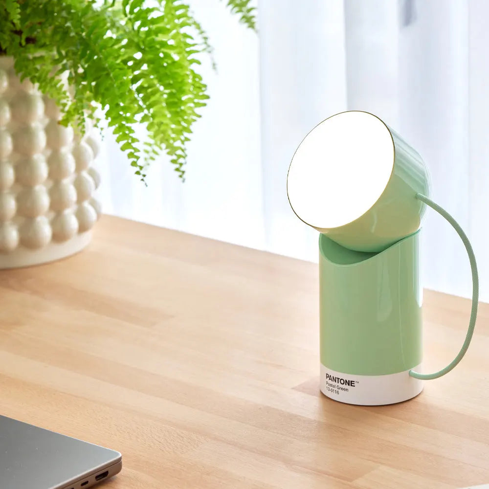 Lexon Orbe Portable Led Lamp With Moving Head PANTONE - Green - Image 2