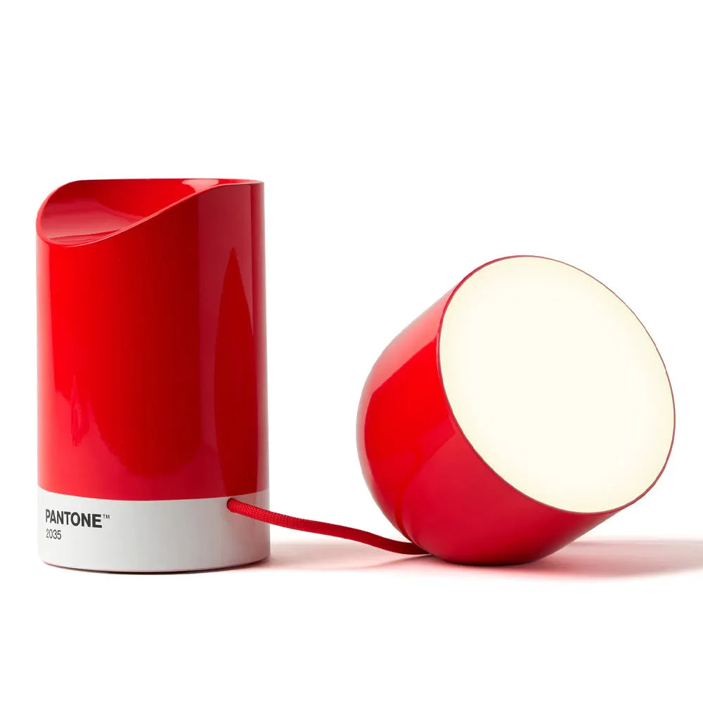Lexon Orbe Portable Led Lamp With Moving Head PANTONE - 2035 Red - Image 3