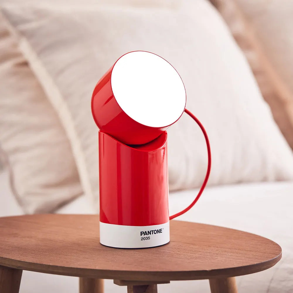 Lexon Orbe Portable Led Lamp With Moving Head PANTONE - 2035 Red - Image 4
