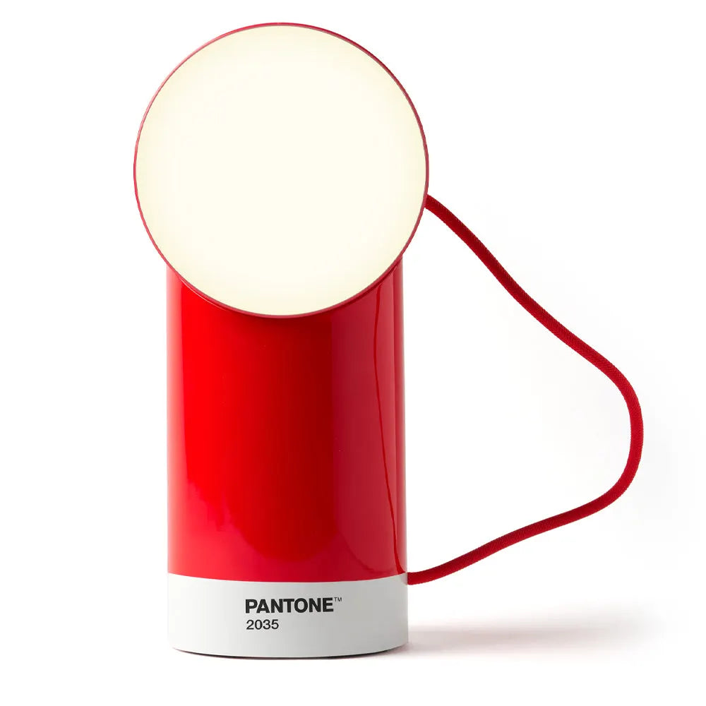Lexon Orbe Portable Led Lamp With Moving Head PANTONE - 2035 Red - Image 5