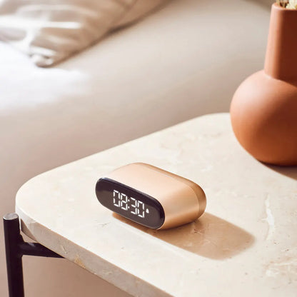Lexon Minut Mini Alarm Clock - Gold - Image 4