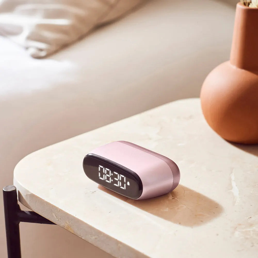 Lexon Minut Mini Alarm Clock - Pink - Image 4