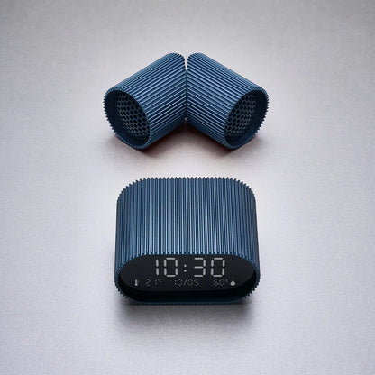 Lexon Ray Clock Lcd Alarm Clock With Temperature / Humidity Display - Blue - Image 6