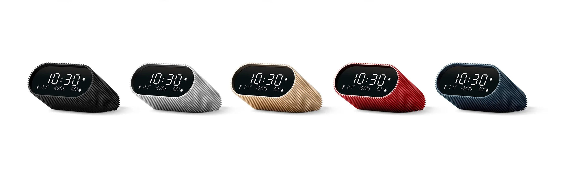 Lexon Ray Clock Lcd Alarm Clock With Temperature / Humidity Display - Blue - Image 7