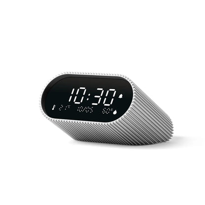 Lexon Ray Clock Lcd Alarm Clock With Temperature / Humidity Display - Alu Polish - Image 4