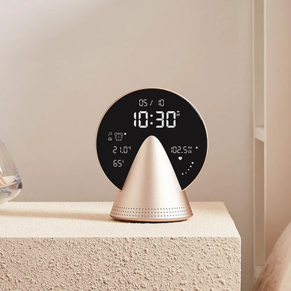 Lexon Conic Radio Alarm Clock With Fm & Built-In Bluetooth Speaker - Gold - Image 2