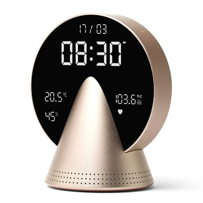 Lexon Conic Radio Alarm Clock With Fm & Built-In Bluetooth Speaker - Gold - Image 3