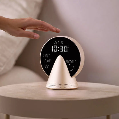 Lexon Conic Radio Alarm Clock With Fm & Built-In Bluetooth Speaker - Gold - Image 6