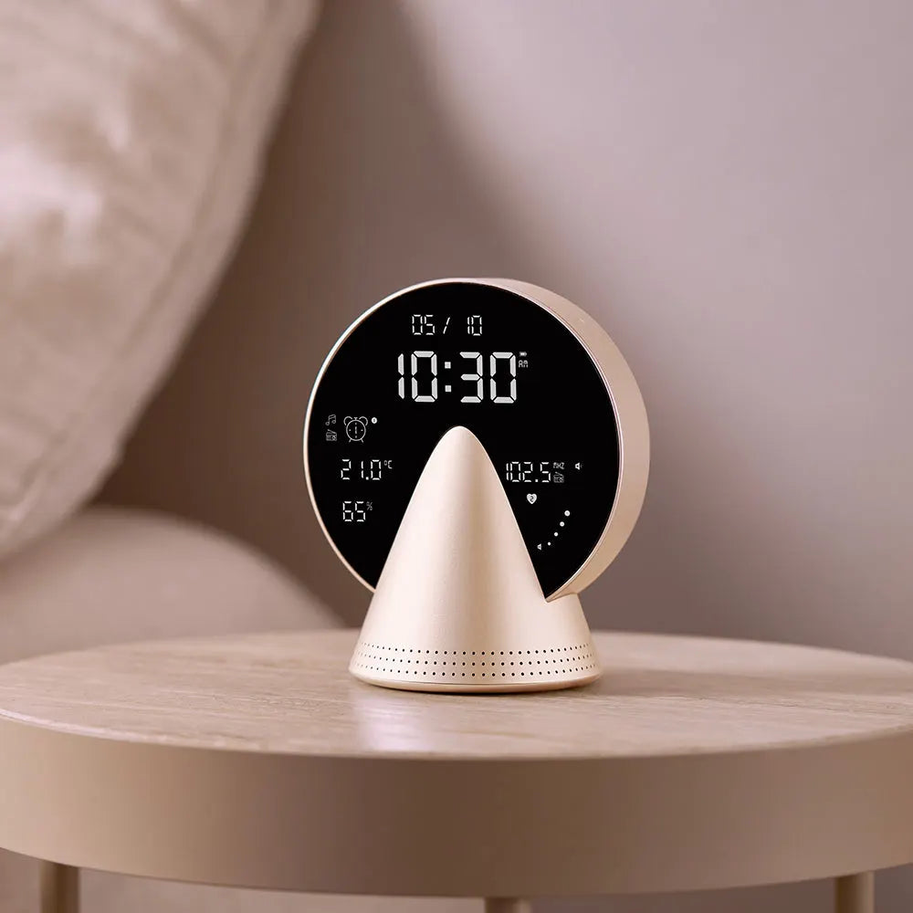 Lexon Conic Radio Alarm Clock With Fm & Built-In Bluetooth Speaker - Gold - Image 8