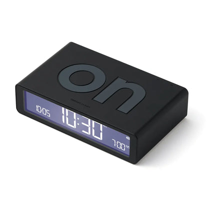 Lexon Flip Classic Reversible Alarm Clock - Black - Image 2