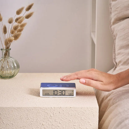 Lexon Flip Classic Reversible Alarm Clock PANTONE - Classic Blue - Image 2